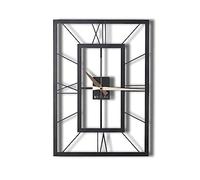 Orologio da parete quadrato metallico decorativo 70x49