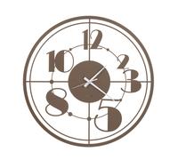 Orologio da parete rétro Teo in metallo, diametro 50, colore Bronzo bronzo