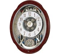 Orologio da parete Rhythm Small World Bloom GO Automaton 30 Melody LED 4MN499...