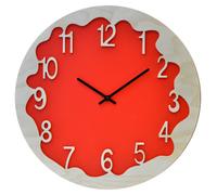 Orologio da Parete Rotondo 48Cm Pirondini Italia Ombre Rosso