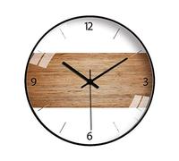 Orologio da parete rotondo con numeri arabi, sussurro silenzioso, copertura di vetro, per la cucina da ufficio da letto soggiorno