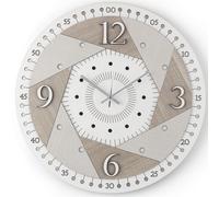 Orologio da parete rotondo in legno laminato D30 cm BRC - OTTAGONO