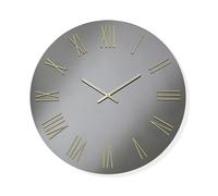 Orologio da parete SEAN rotondo D60 cm in cristallo Fumè e numeri Oro