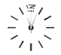 Orologio da parete senza cornice,3D fai da te orologio da parete Decor Sticker Specchio Frameless - Diametro 60 cm formato adesivo decorativo orologio grandi adesivi murali per soggiorno camera da let