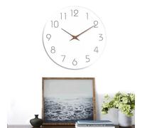 Orologio Da Parete Senza Ticchettio: Tecnologia Silent Sweep E Design Minimalista | Orologio Da Appendere Rotondo Semplice Da 10 Pollici Per Il Bagno | Orologi MDF Silenziosi Per Ufficio Domestico, Al