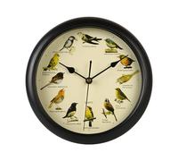 Orologio da parete silenzioso, canto degli uccelli, chic da parete, con 12 uccelli canori, foto naturali, decorazione per la casa, orologio decorativo, silenzioso, adatto per soggiorno e camera da