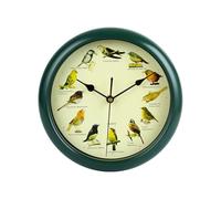 Orologio da parete silenzioso, canto degli uccelli, chic da parete, con 12 uccelli canori, foto naturali, decorazione per la casa, orologio decorativo, silenzioso, adatto per soggiorno e camera da