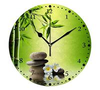 Orologio da parete silenzioso senza ticchettio Il simpatico gattino augura un felice giorno dell'indipendenza Orologio rotondo decorativo a batteria alla moda per camera da letto Ufficio Scuola Casa