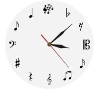 Orologio da Parete Studio Musicale Orologio da Parete Note Musicali Orologio da Parete Chiave di Violino Musica Arte della Parete Orologio Decorativo Regalo per Il Musicista O I Cantanti