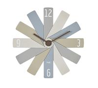 TFA Dostmann Orologio da parete analogico Clock in the Box, 60.3020.30, con sistema a incastro, movimento silenzioso, batteria a lunga durata, orologio da soggiorno, cucina, home office, colorato