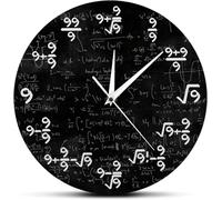 Orologio da Parete The Nines Math Orologio da Parete Numero 9 Orologio da Parete Moderno Math Equation L'orologio di 9s Formule Arte Matematica