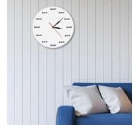 Orologio da parete The Time IS Now, orologio motivazionale per interni,