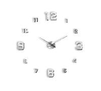 OROLOGIO DA PARETE TRIDIMENSIONALE GRANDE CON NUMERI ADESIVI SPECCHIO 3D