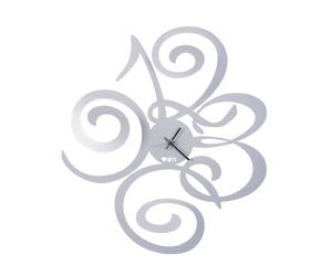 Orologio DA Parete Un orologio da appendere si adatta grazie alla sua forte impronta stilistica Love Filomena in metallo, 40x45h, colore Alluminio alluminio