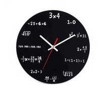 Orologio da parete unico 30 cm con disegni matematici per arredamento ufficio