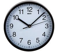 Orologio da parete Unity, Radcliffe, Silent Sweep, moderno, Nero, 20 cm