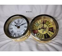 Orologio da parete vintage in ottone antico nave orologio nautico marino...