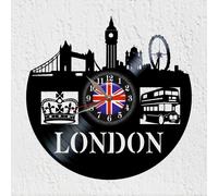 Orologio da parete Vinywoody disco in vinile London capitale dell'Inghilterra...
