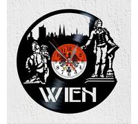 Orologio da parete Vinywoody disco in vinile Wien capitale austriaca decorazione
