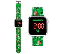 Orologio da polso a LED per bambini, 18 cm, torcia portatile in alluminio da 8,5 cm, con display digitale LED, orologio sportivo super luminoso, torcia tascabile a 9 LED