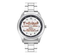 Orologio da polso al quarzo alla moda con numeri arabi, con scritta in lingua inglese "I'm Retired You're Not Have Fun at Work Tomorrow", per uomo e donna, Stile:, regular, MHXYZHW