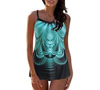Orologio da polso al quarzo Split Tankini costume da bagno da bagno da donna Plus Strap Suit Bikini digitale set bikini stampa regolabile costume da bagno tankinis set da uomo canotta mimetica, verde, S