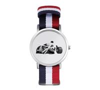 Orologio da polso analogico al quarzo con orsetto panda per palestra, allenamento, sollevamento pesi, per uomini e donne, cinturino in nylon, Stile:, regular, Cinturino