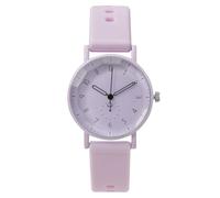Orologio da polso analogico al quarzo, da donna, casual, in pelle, con data, stile casual, con batterie di tutte le dimensioni, Viola, misura unica