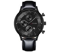 Orologio da polso analogico al quarzo da uomo, con cassa in acciaio inossidabile, alla moda, si illumina al buio, G, misura unica