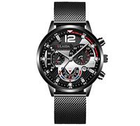 Orologio da polso analogico al quarzo da uomo con cassa in acciaio inossidabile Bu2055-16e, F, misura unica