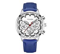 Orologio da polso analogico al quarzo da uomo, con cassa in acciaio inossidabile, orologio da polso Five Senses, J, misura unica