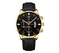 Orologio da polso analogico al quarzo, da uomo, con cassa in acciaio inox, alla moda, sportivo, G, misura unica