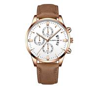 Orologio da polso analogico al quarzo, da uomo, con cassa in acciaio inox, alla moda, sportivo, I, misura unica