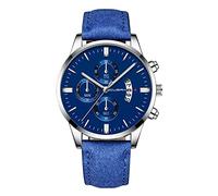 Orologio da polso analogico al quarzo, da uomo, con cassa in acciaio inox, alla moda, sportivo, N, misura unica