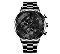 Orologio da polso analogico al quarzo da uomo, con cassa in acciaio inox, Gbd-h1000bar, F, misura unica