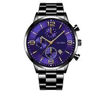 Orologio da polso analogico al quarzo da uomo, con cassa in acciaio inox, Gbd-h1000bar, G, misura unica