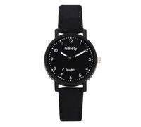 Orologio da polso analogico al quarzo da uomo e ragazzo, con cinturino in pelle, cassa in lega, quadrante digitale, casual, elegante, da uomo, da polso, per il fitness (GN, taglia unica), Gn, misura
