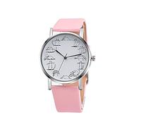 Orologio da polso analogico al quarzo, design in lega di pelle, da uomo, digitale, con gatto