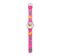 Orologio da polso analogico carino per bambini con motivo al quarzo per bambini, Rosa acceso, misura unica