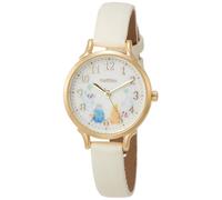 Orologio Da Polso Analogico In Pelle Di Syrup GY006-1 Donna Bianco Oro NUOVO