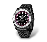 Orologio da Polso Automatico 10ATM Acciaio Fenice Pink Moon Total Black Unisex