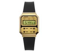 Orologio da polso Casio A100WEFG-9A al quarzo Quadrante Oro Digitale unisex