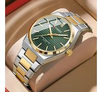 Orologio Da Polso Curren 8439 Uomo Analogico Quarzo Business Bicolore Verde Acc