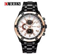 Orologio Da Polso Curren Uomo Analogico Quarzo Moderno Fashion Casual doppio col