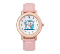 Orologio da polso da donna, alla moda, con carino, dentista, guardiani, facile da leggere, sottile, al quarzo, stile casual