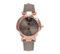 Orologio da polso da donna, casual, analogico, con cristalli, alla moda, al quarzo, da donna, Grigio, One Size