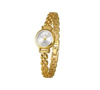 Orologio da polso da donna, classico, petite, lussuoso, con strass, rotondo, analogico, al quarzo, elegante, vintage, impermeabile, orologio da polso per donne