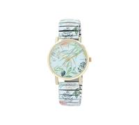 Excellanc Orologio donna 1700060 – Ø36 mm, cinturino in acciaio inox, quadrante bianco/verde, quarzo