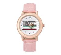 Orologio da polso da donna con bandiera del Messico americano, alla moda, idea regalo per compleanni, San Valentino, Stile:, regular, MHXYZHW