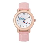 Orologio da polso da donna, con bandiera dell'America Centrale, alla moda, facile da leggere, sottile, al quarzo, stile casual